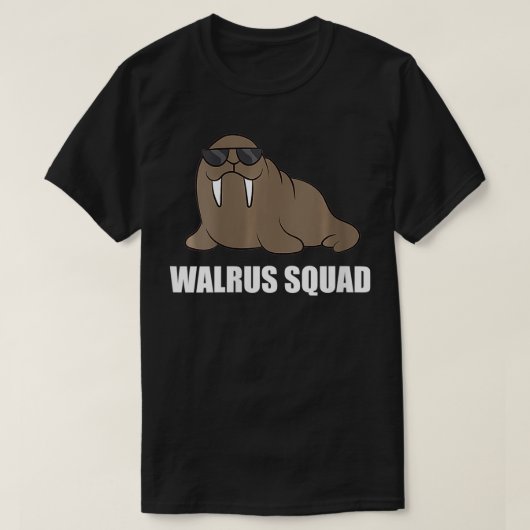 T-shirt Womens Funny Walrus Team Walrus Walrus Squad VNeck (Design devant)