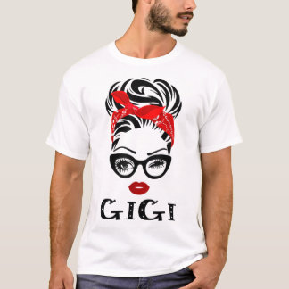 T-shirt Womens GIGI Wink Eye Woman Face Gift for GIGI Gran