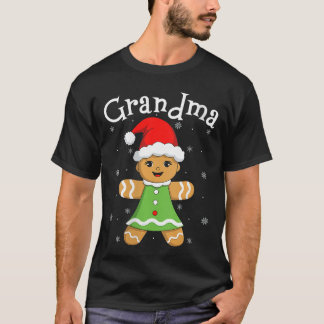 T-shirt Womens Gingerbread Grandma Women Matching Family C