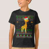 T-shirt Womens Giraffe Ugly Christmas Sweaters Holiday San (Devant)