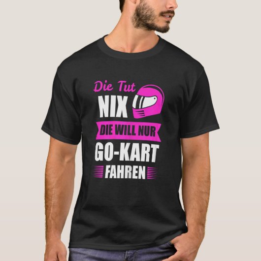 T-shirt Womens Go Kart Gokart Racing Kart Track (Devant)