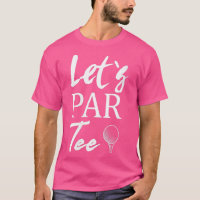 Womens Golf Ball and Golfing Lets Par VNeck