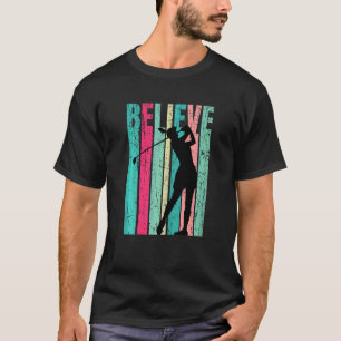 T-shirt Womens Golf Silhouette Golfeur Plays Golf C