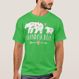 T-shirt Womens Grandma Bear One Cub Grandma Bear Grandma F