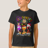 T-shirt Womens Hallothanksmas & A Happy New Year Firew (Devant)