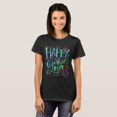 T-shirt Womens Happy New Year 2026 V-neck  (Devant entier)