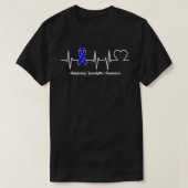 T-shirt Womens Heartbeat Ankyloss Spondylitis Warrite VN (Design devant)