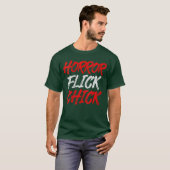 T-shirt Womens Horror Flick Chick VNeck retro (Devant entier)