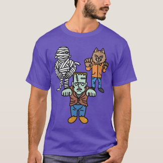 T-shirt Womens Horror Movie Monster Mummy Vintage Hallowee