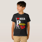 T-shirt Women's I Love Her Ity Funny Valentine's Day Coupl (Devant entier)