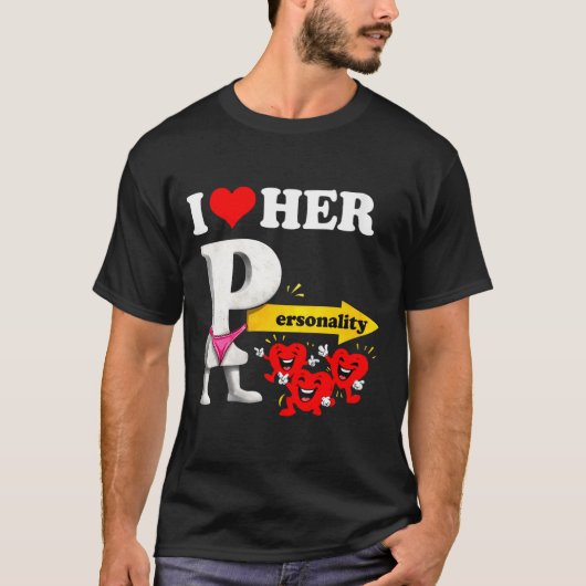 T-shirt Women's I Love Her Ity Funny Valentine's Day Coupl (Devant)