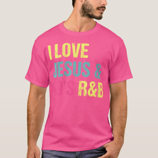 T-shirt Womens I Love Jesus Et 90'S Rb Music Lover Vi