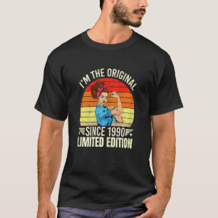 T-shirt Womens I'm The Original depuis 1990 Style Cool Ret