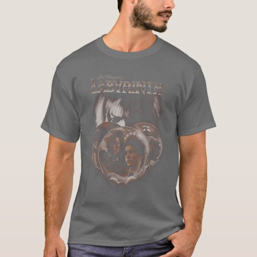 T-shirt Womens Labyrinth Globes VNeck boy (Devant)