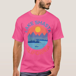 T-shirt Womens Lake Shasta Pêche Randonnée Camping