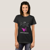 T-shirt Womens Lupus Warrior Je vais bien (Devant entier)