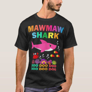 T-shirt Womens Mawmaw Shark Shirt Matching Family Mother