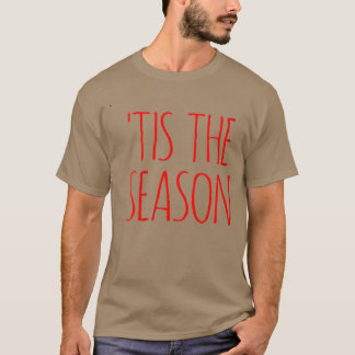 T-shirt Womens MERRY SEASON CHRISTMAS SAYING DECORATIONS L