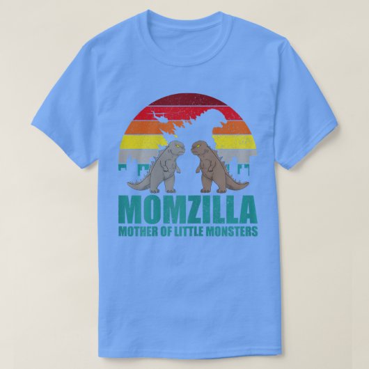 T-shirt Womens Momzilla Mother Of Little Monsters  (Design devant)