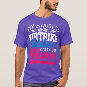 T-shirt Womens My Favori Dirt Bike Rider M'Appelle Maman M