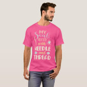 T-shirt Womens My Soul Is Fed By Needle And Thread Sewing  (Devant entier)