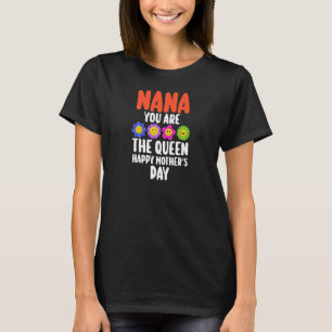 T-shirt Womens Nana Happy Mother's Day Nana Grandma 1