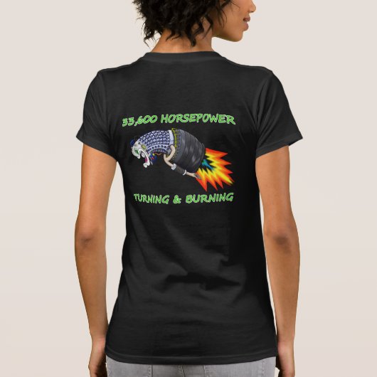 T-shirt Womens Navy Vet GSM LM2500 avec 33K HP et TB Drk C (Dos)