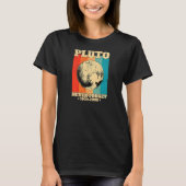 T-shirt Womens Never Forget Pluto Retro  Space Science (Devant)