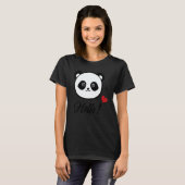 T-shirt Womens  Panda 'hello' (Devant entier)