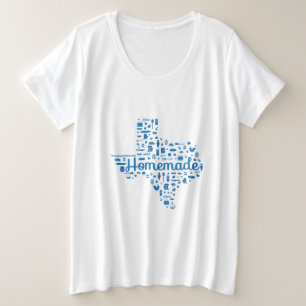 T-shirt Women's Plus Size Homemade Texas