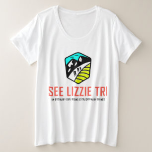 T-shirt Women's Plus Size - Voir Logo de Lizzie Tr