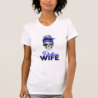 T-shirt women's police wife shirt