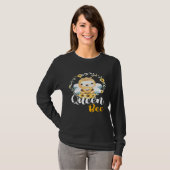 T-shirt Womens Queen Bee Crown Cute Honey Bee Hive Beekeep (Devant entier)