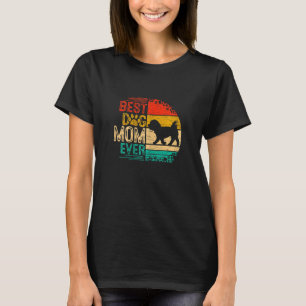 T-shirt Womens Retro Vintage Sunset Best Maltese Chien Mam