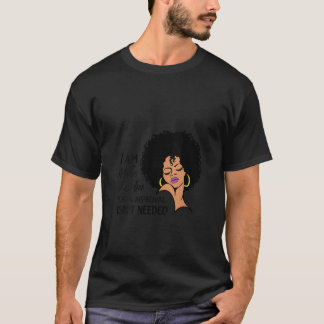 T-shirt Womens Sassy African American Woman Curly Afro Bla
