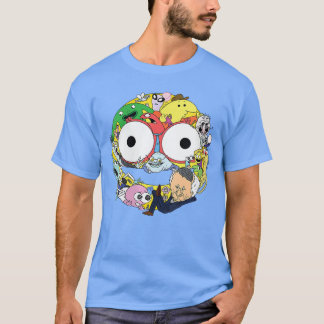 T-shirt Womens Smiling Friends Smiley Face Character Colla