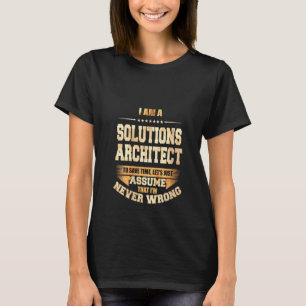 T-shirt Womens Solutions Architect Pour gagner du temps Je