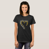 T-shirt Womens Sunflower Heart Granny My Greatest Blessing (Devant entier)