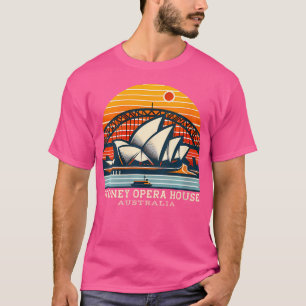 T-shirt Womens Sydney Opera House Australie Souvenir Memor