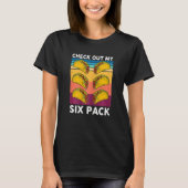 T-shirt Womens Taco Découvrez Mon Six Pack Mexicain Gym Ta (Devant)