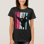 T-shirt Womens Taekwondo 40th Birthday Martial Arts Karate (Devant)
