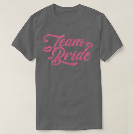 T-shirt Womens Team Bride Wedding Day Bridal Shower Brides (Design devant)
