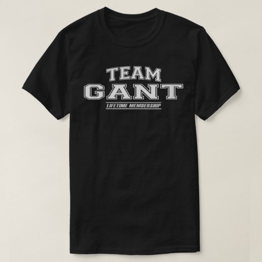 T-shirt Womens Team Gant Fier Nom De Famille, Nom (Design devant)