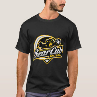 T-shirt Womens Upper Arlington Bear Cub Softball Logo V-Ne