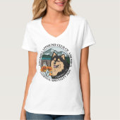 T-shirt Women's V neck T Shirt (Devant)