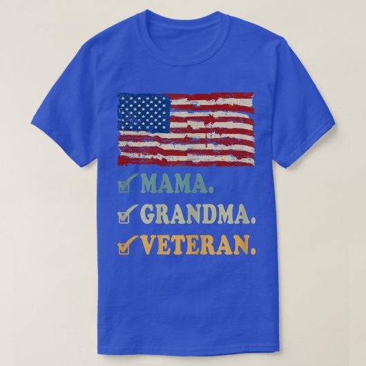 T-shirt Womens Veterans Recognition Day Blessed Nana First (Design devant)