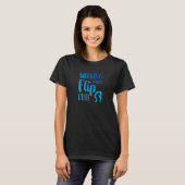 T-shirt Womens Warning I Might Flip Out Gymnastics Gymnast (Devant entier)