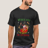 T-shirt Womens Wiener Dogs for Everybody Santa Funny Chris (Devant)