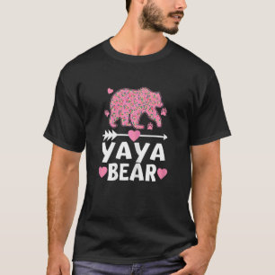 T-shirt Womens Yaya Bear Yaya Family Matching Mother's Da