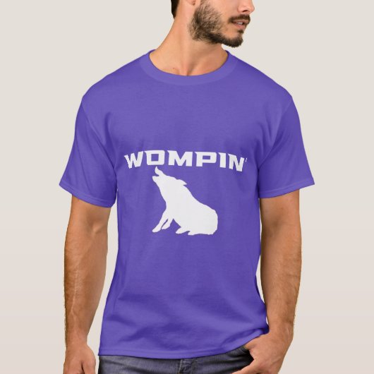 T-shirt WOMPIN blanc surdimensionné (Devant)